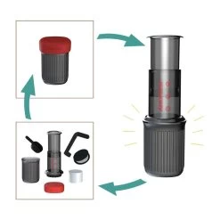 Go Travel Coffee Press -Therabody Store aeropress gear aeropress go aeropress go travel coffee press 13827382640703