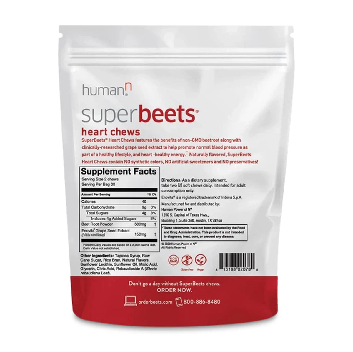 Superbeets Heart Chews 2 Superbeets Heart Chews - Image 2