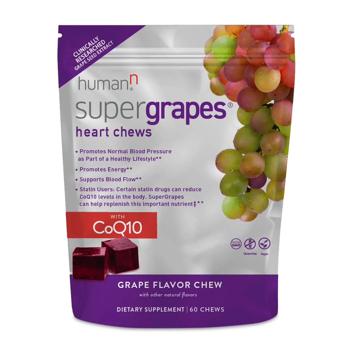 Supergrapes W/ CoQ10 Heart Chews 1 Supergrapes W/ CoQ10 Heart Chews
